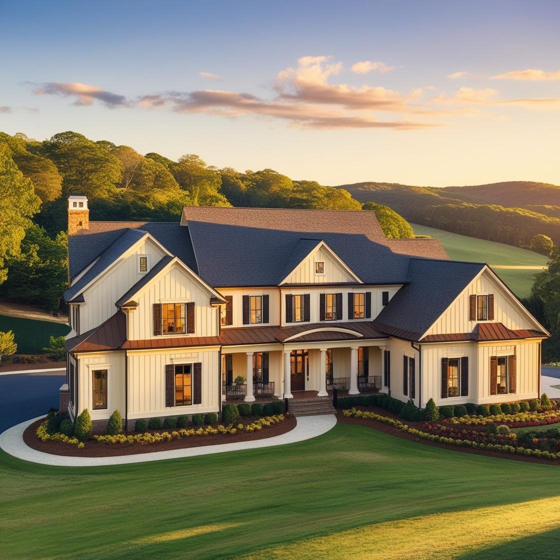 beautiful luxury North Carolina home around 4,000 square feet.